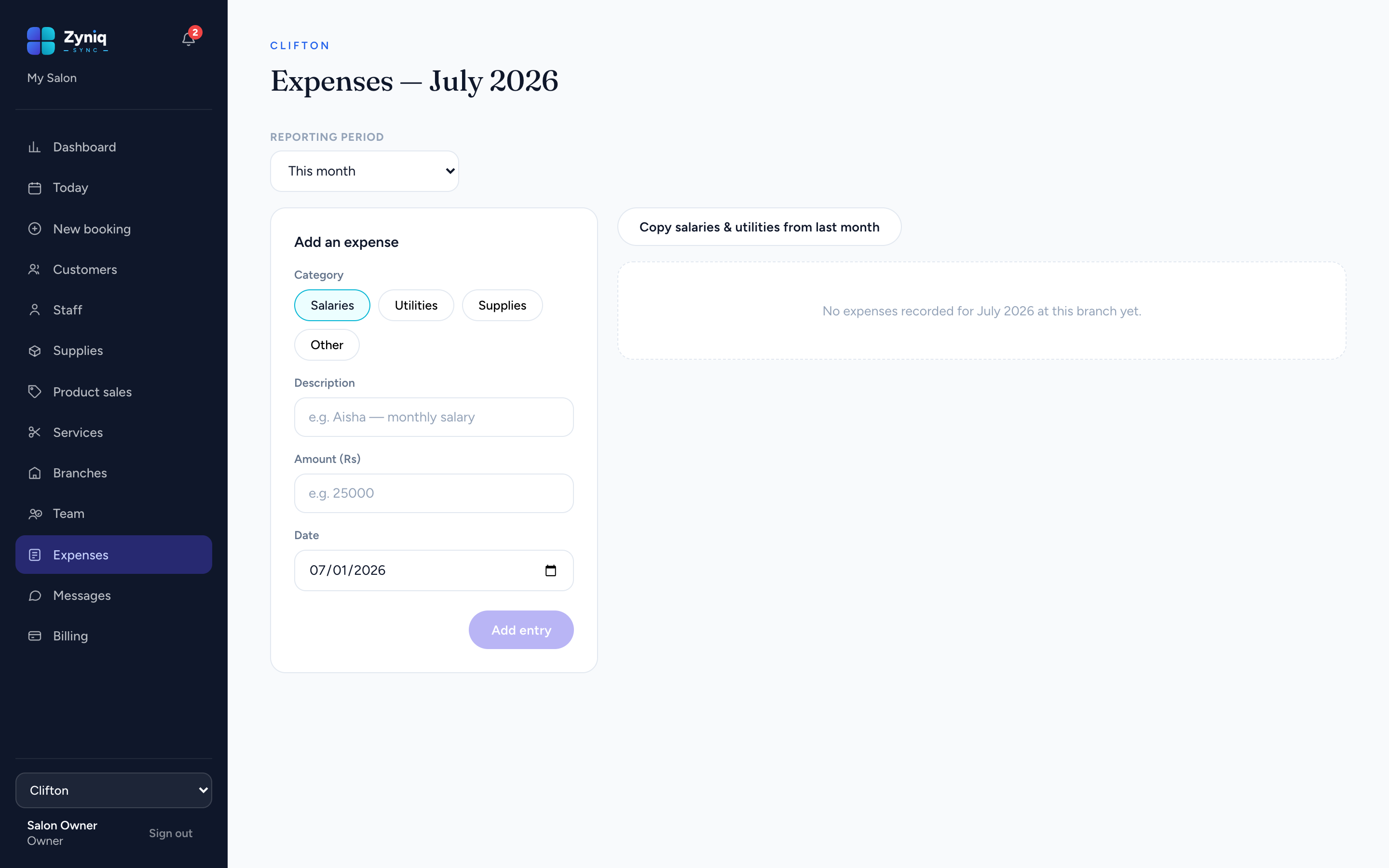 Zyniq Sync — Know exactly what you make