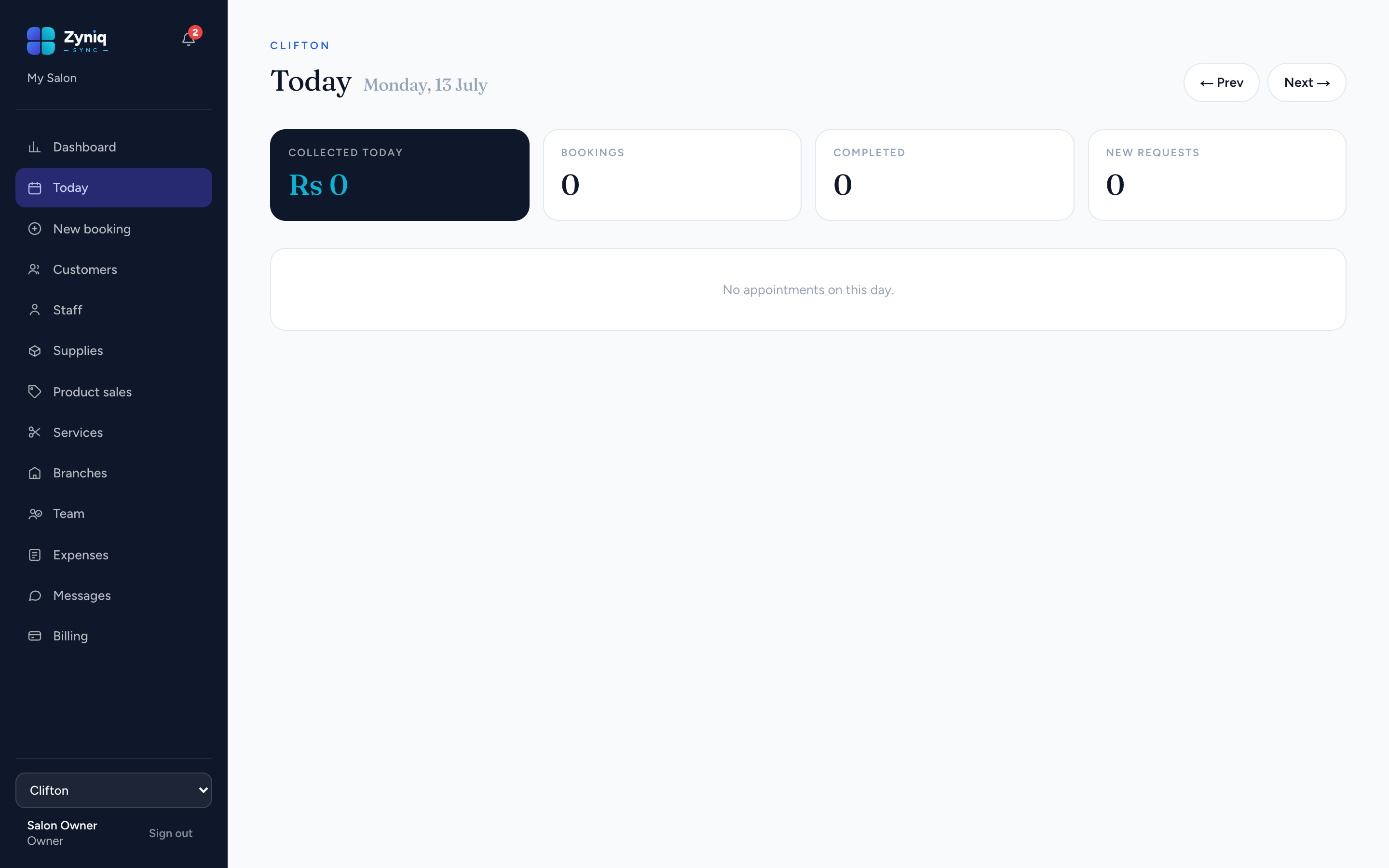 Zyniq Sync — A front desk that runs itself